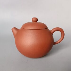 Chinese Yixing Zisha Clay Teapot Red Mud Coarse Sand Pot Meng Chen 140ml