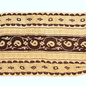 3m 10 Foot Long Old Antique India Sari Saree Trim Embroidered Textile 652r5