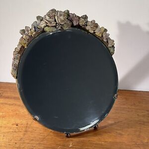 1930 S Vintage Barbola Mirror Art Deco Shabby Chic Floral Beveled
