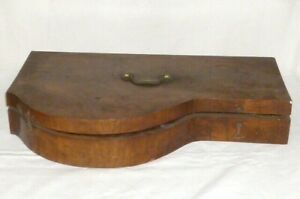 Old Zither In Wooden Box Instrument Nut Tree Biedermeier Plucked String