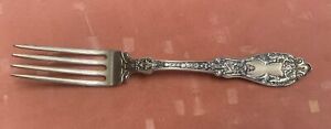 Antique 1901 Ornate Paris By Gorham Sterling Silver Place Fork