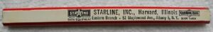 Vintage Starline Barn Equipment Cannon Ball Door Track Pulley Carpenters Pencil
