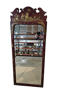 Friedman Brothers Williamsburg American Japanned Looking Glass Mirror Cwlg14 Red
