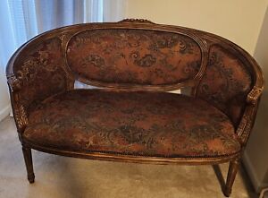 French Carved Settee