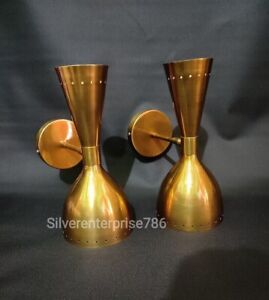 1950 S Mid Century Brass Cone Urchin Brass Sputnik Chandelier Vintage Stilnovo S