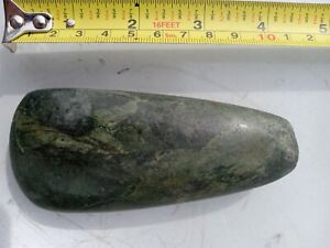 Pre Columbian Mayan Green Jade Celt 250 900 A D 