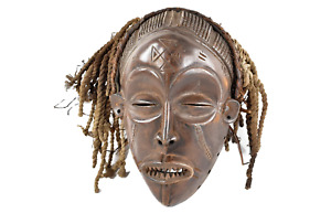 Chokwe Mask Mwana Pwo With Headdress Congo