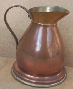 Vintage Old Retro Copper Decorative Jug Vase Storage Vessel Pot Small
