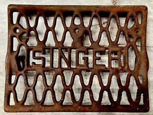 Antique Cast Iron Singer Treadle Sewing Machine Foot Pedal 12 X 9 