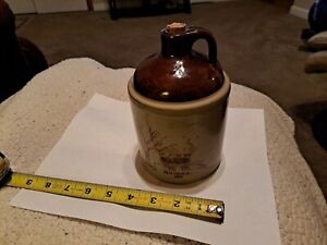 1984 Beta Theta Pi Whiskey Jug Brown Top Stoneware Pottery Moonshine Lay In Hay