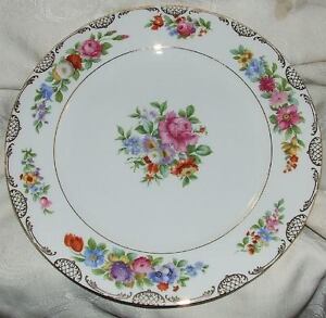 C1931 Bavaria Bav140 Dresden Floral 11 Service Charger Plate Crown Mark 8 Avail