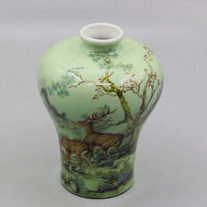 Chinese Famille Rose Porcelain Blue White Porcelain Vase 6 50 Inch Decoration