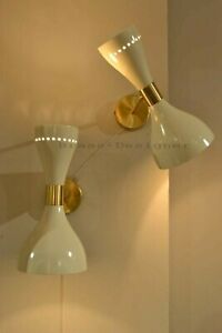 1950 Brass Wall Lamp Italian Cone Stilnovo Sputnik Light Indu Item Gift 