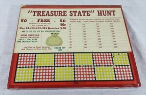 Vintage Hamilton Mfg Co Size 400 Gray Treasure State Hunt Board Made In Usa