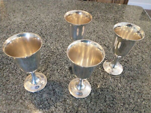 Fisher Sterling Silver Water Or Wine Goblets
