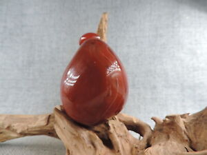Chinese Exquisite Hand Carved Nature Pattern Agate Snuff Bottle