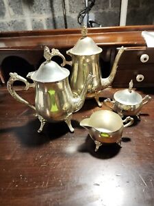 International Silver Company Silver Plated 4 Piece Tea Coffee Set Open To Offers