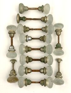 Lot Of Antique Glass Door Knobs Paperweight Quality