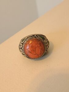 Post Medieval Islamic Ottonman Silver Seal Ring With Stone
