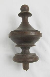 Victorian Wood Turned Post Finial 4 3 4 In Antique French Architectural 1800 S
