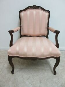 Henredon French Carved Living Room Lounge Arm Chair B