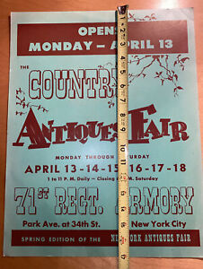 Country Antiques Fair New York City Park Avenue 34th Event Poster 71st Armory