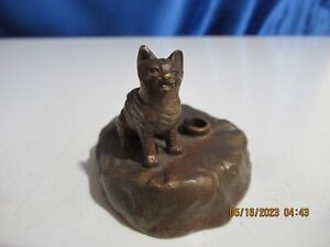 Viennese Bronze Cat Table Bell Bell Button Push Bell Call Ringer Cable
