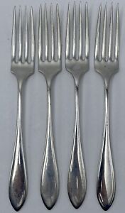 Antique Towle Lafayette Sold By Daniel Low Sterling Silver Lunch Forks Set Of 4