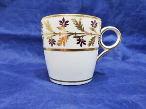 Tapered Bucket Shaped Chamberlain Worcester Coffee Can Cup C1800 1810no Mark 