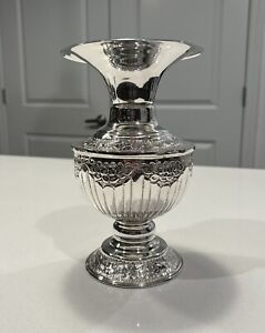 Egyptian Sterling Silver 900 Vase 8 1 2 High 427 Grams