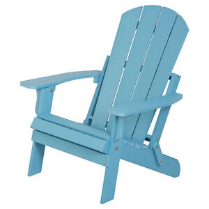 Folding Adirondack Chair Weather Resistant For Outdoor Garden Backyard Pool Side