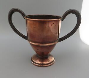 Antique Copper Loving Cup Trophy No Marking Or Engravings 13 7cm High
