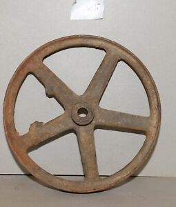 Antique Industrial Collectible Cart Wheel Factory Railroad Door Roller Tool W5