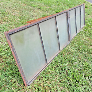 Industrial Factory Mill 6 Pane Iron And Opaque Heavy Fixed Glass Window