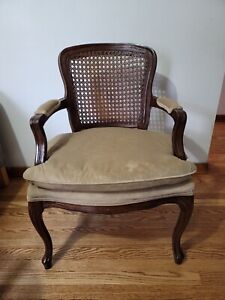 Vintage French Provincial Cane Arm Chair