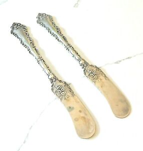 Antique Stratford Silver Co Silver Plated Butter Knives Jam Spreader 2