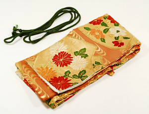Handmade Japanese Sword Bag Tachi Katana Silk Cotton Vintage Kimono Obi 122 Cm