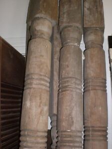 Victorian Wood Column Turned Post Porch Vintage 4 Posts