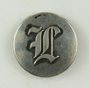 1850s Letter L Livery Business Scovill Rmdc Uniform Button Original E4ct