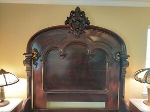 Antique Victorian Bed Shakespeare Head Possibly By John Jelliff