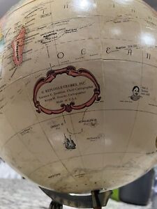 Vintage Replogle 12 Inch Diameter Globe World Classic Series With Metal Base