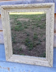 Antique Victorian Gesso Gold Gilt Wall Hanging Mirror