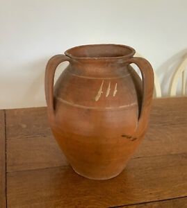 Antique Terracotta Urn Olive Jar