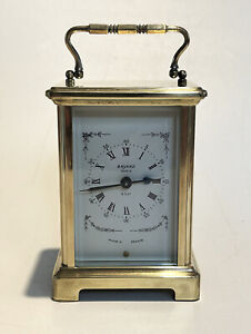 20th Century French Baynard Duverdrey And Bloquel Brass Carriage Clock