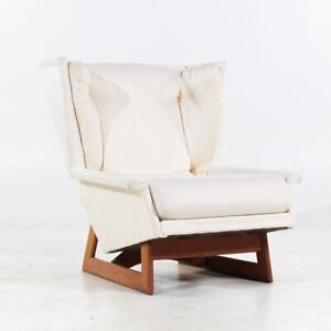Adrian Pearsall For Craft Associates Mid Century Walnut Wingback Chair