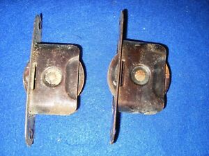 2 Antique Window Rope Sash Weight Pulleys 2 National Lock Co Rockford Il