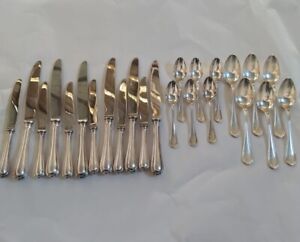 Spatours Christofle Antique French Dinner Set Table Spoons Knives Silver Plated