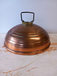 Antique Wafax Copper Bed Warmer Domed In Shape With Screw Top Circa 1930s 