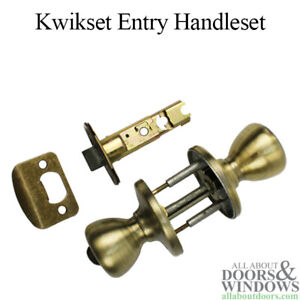 Kwikset Entry Door Knob With Lock Kwikset Entry Handleset Non Handed Door Handle