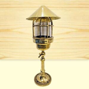 Nautical Floor Lamp Albetrox Marine Bulkhead Brass Antique Fixture
